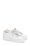 Agl Attilio Giusti Leombruni Agl Crystal Platform Sneaker In White-white