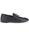 Agl Attilio Giusti Leombruni Agl Crystal Ribbon Leather Flat Loafer In Blue