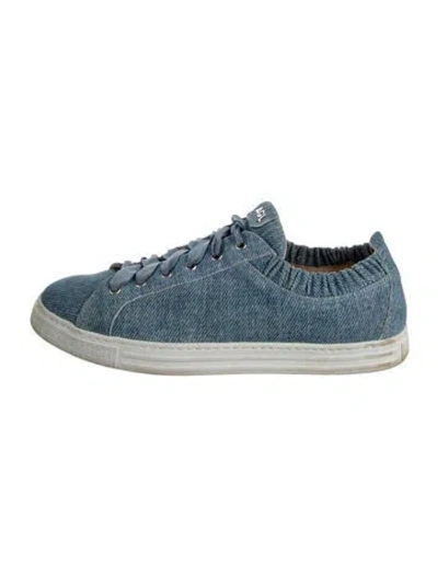 Pre-owned Agl Attilio Giusti Leombruni Denim Sneakers In Blue