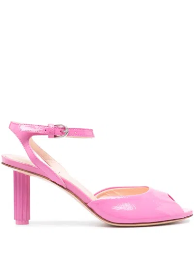 Agl Attilio Giusti Leombruni Dorica 65mm Leather Sandals In Pink