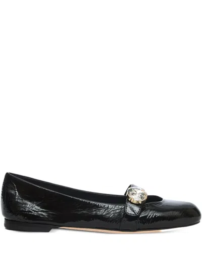 Agl Attilio Giusti Leombruni Embellished Ballet Flats In Black