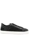 Agl Attilio Giusti Leombruni Embroidered Sneakers In Schwarz