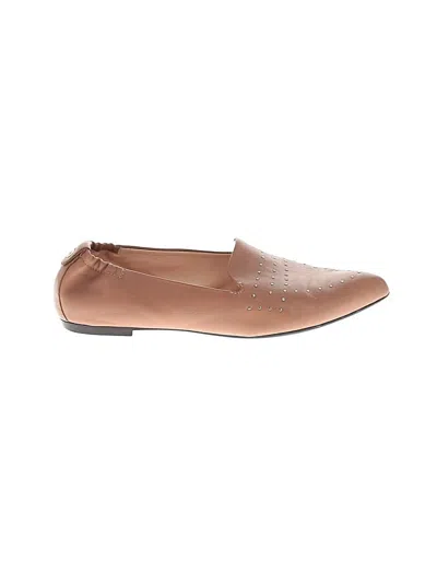 Pre-owned Agl Attilio Giusti Leombruni Flats In Tan