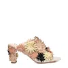 Agl Attilio Giusti Leombruni Floral Sandal With 80mm Heel In Multi