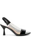 Agl Attilio Giusti Leombruni Francesca Leather Sandals In Black