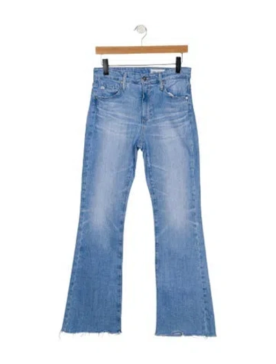 Pre-owned Agl Attilio Giusti Leombruni High-rise Flared Jeans In Blue