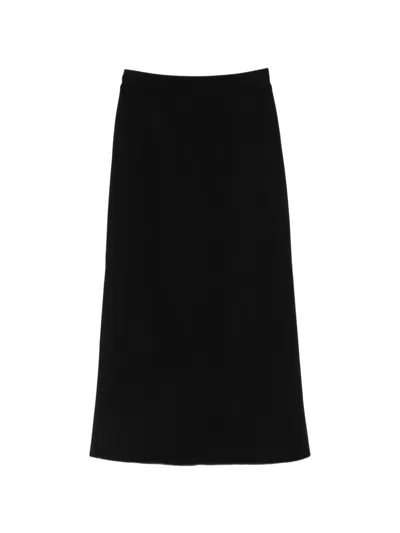 Agl Attilio Giusti Leombruni High-waisted Midi Skirt In Black