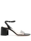Agl Attilio Giusti Leombruni Isabelle 70mm Sandals In Schwarz