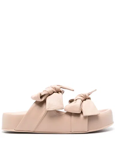 Agl Attilio Giusti Leombruni Jane Bow-detail Sandals In Pink