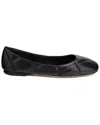 Agl Attilio Giusti Leombruni Agl Karin Leather Ballet Flat In Black