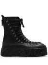 Agl Attilio Giusti Leombruni Lace-up Leather Boots In Black