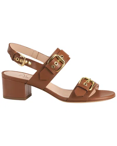 Agl Attilio Giusti Leombruni Agl Lala Straps Sandal With Buckles In Brown