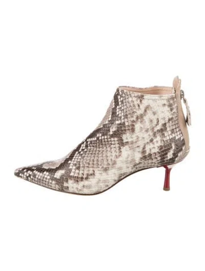 Pre-owned Agl Attilio Giusti Leombruni Leather Animal Print Pumps In Multicolor