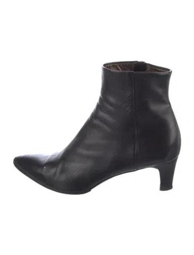 Pre-owned Agl Attilio Giusti Leombruni Leather Boots In Black