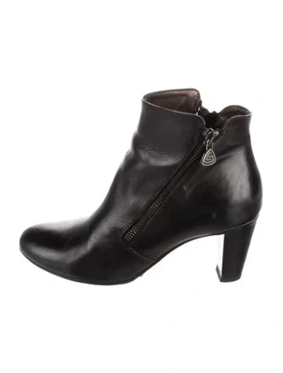 Pre-owned Agl Attilio Giusti Leombruni Leather Boots In Black