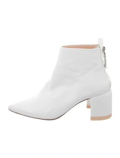 Pre-owned Agl Attilio Giusti Leombruni Leather Boots In White