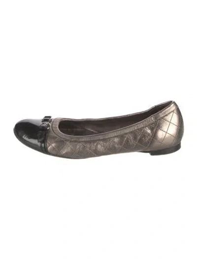 Pre-owned Agl Attilio Giusti Leombruni Leather Colorblock Pattern Ballet Flats