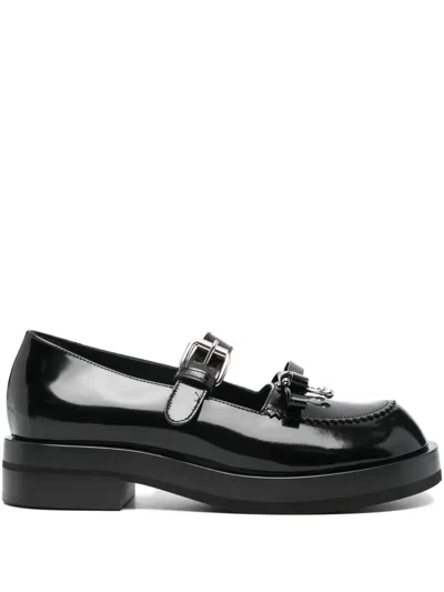 Agl Attilio Giusti Leombruni Leather Loafers In Black