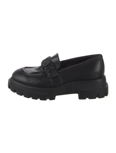 Pre-owned Agl Attilio Giusti Leombruni Leather Loafers In Black