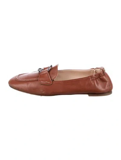 Pre-owned Agl Attilio Giusti Leombruni Leather Loafers In Brown
