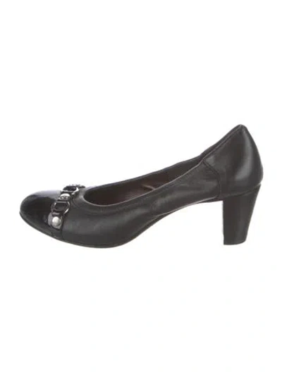 Pre-owned Agl Attilio Giusti Leombruni Leather Pumps In Black