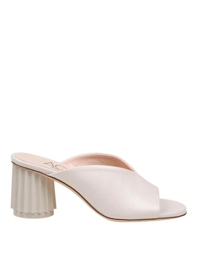 Agl Attilio Giusti Leombruni Leather Sandals In White