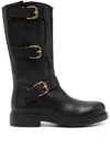 Agl Attilio Giusti Leombruni Loren Buckle Strap 30 Boot In Black