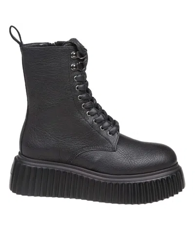 Agl Attilio Giusti Leombruni Marina Ankle Boot In Black Leather