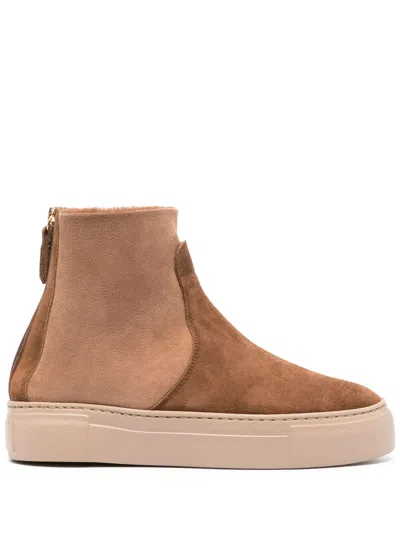 Agl Attilio Giusti Leombruni Meghan Suede Ankle Boots In Brown