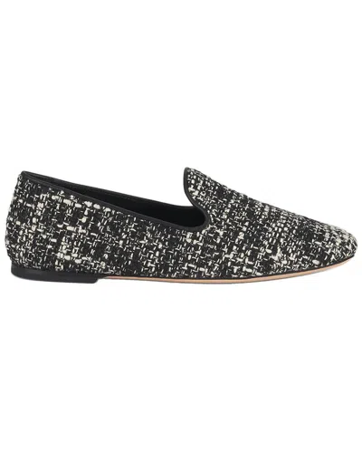 Agl Attilio Giusti Leombruni Melange Flat Loafer In Black