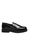 Agl Attilio Giusti Leombruni Agl Leather Loafer With Vamp In Black