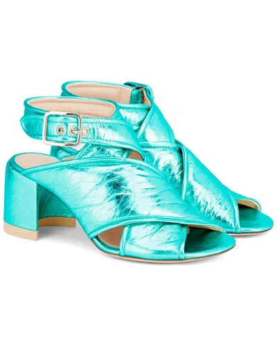 AGL ATTILIO GIUSTI LEOMBRUNI MOON CROSS LEATHER SANDAL