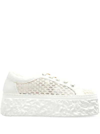 Agl Attilio Giusti Leombruni Panelled Sneakers In Weiss