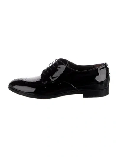 Pre-owned Agl Attilio Giusti Leombruni Patent Leather Oxfords In Black