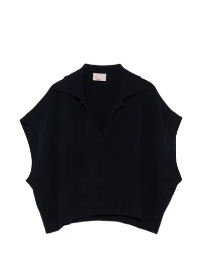 Agl Attilio Giusti Leombruni Polo-collar Vest In Blue