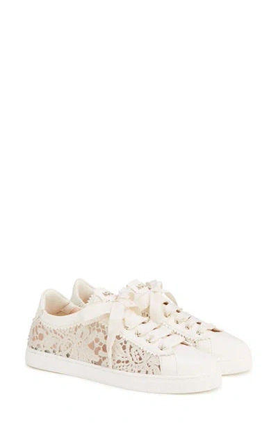 Agl Attilio Giusti Leombruni Women's Sade Lace Low Top Sneakers In Off White-off White--milk