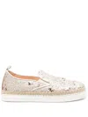 Agl Attilio Giusti Leombruni Sequined Sneakers In Neutrals