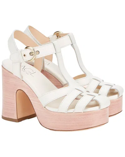 Agl Attilio Giusti Leombruni Agl Sista Straps Leather Sandal In White