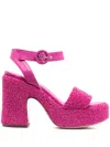 Agl Attilio Giusti Leombruni Sista Zerby 80mm Leather Sandals In Pink