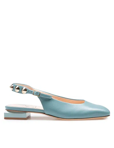 Agl Attilio Giusti Leombruni Sligback Angie L Spike In Matcha Color Leather