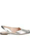 Agl Attilio Giusti Leombruni Slingback Square-toe Flats In Animal Print