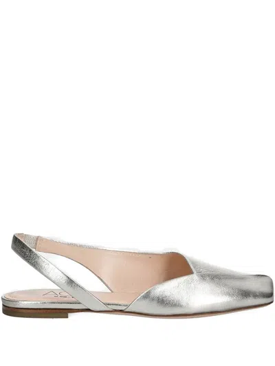 Agl Attilio Giusti Leombruni Slingback Square-toe Flats In Animal Print