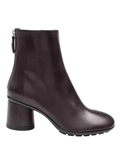 AGL ATTILIO GIUSTI LEOMBRUNI SOFTY CURVY TRONCHETTO IN LEATHER