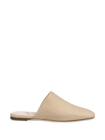 Agl Attilio Giusti Leombruni Square-toe Mules In Neutral