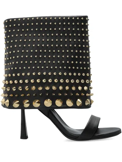 Agl Attilio Giusti Leombruni Stud-embellished Sandals In 黑色