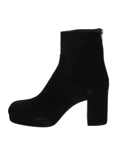 Pre-owned Agl Attilio Giusti Leombruni Suede Boots In Black