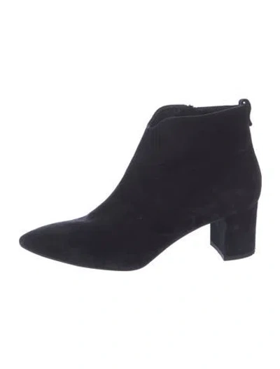 Pre-owned Agl Attilio Giusti Leombruni Suede Boots In Black