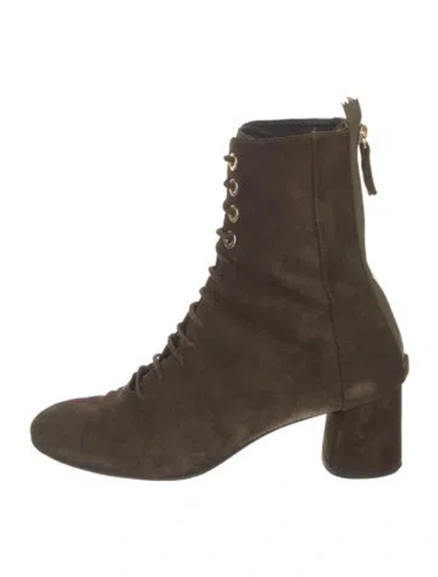 Pre-owned Agl Attilio Giusti Leombruni Suede Boots In Brown