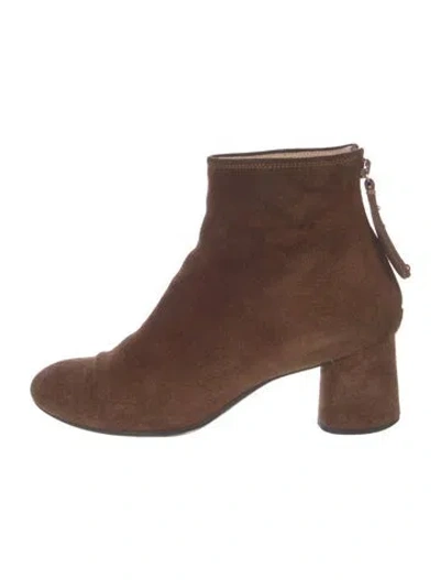 Pre-owned Agl Attilio Giusti Leombruni Suede Boots In Brown