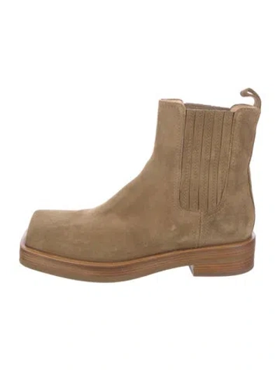 Pre-owned Agl Attilio Giusti Leombruni Suede Chelsea Boots In Neutral